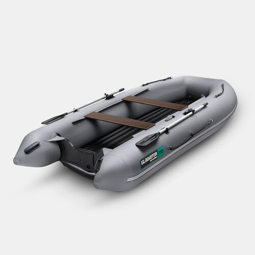 Надувная лодка GLADIATOR E350S темно-серый