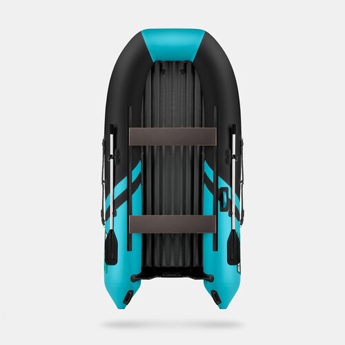 Надувная лодка GLADIATOR E330SL черно-бирюзовый