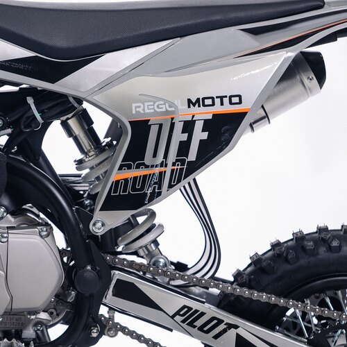 Питбайк Regulmoto PILOT EA 12/10 (серый/черный, 102301-2)